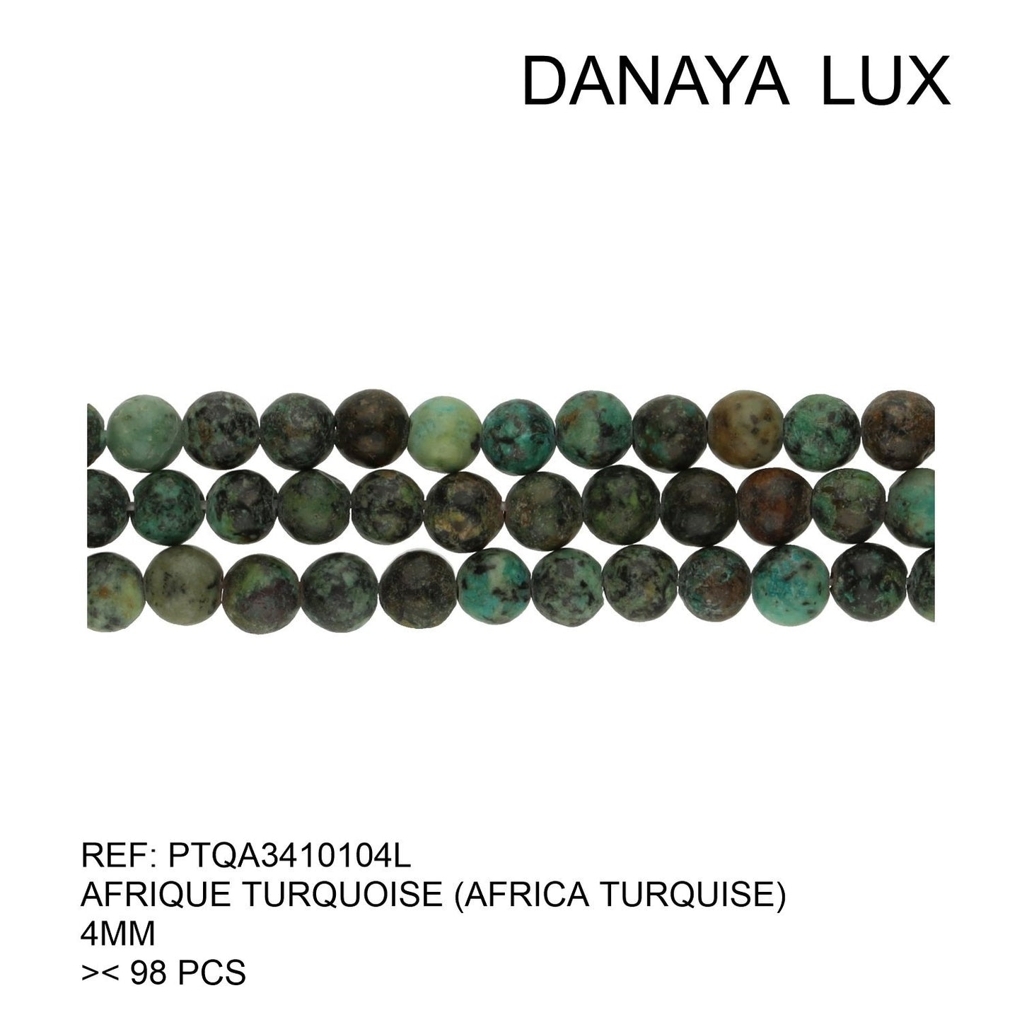 TURQUOISE AFRICAINE 4MM