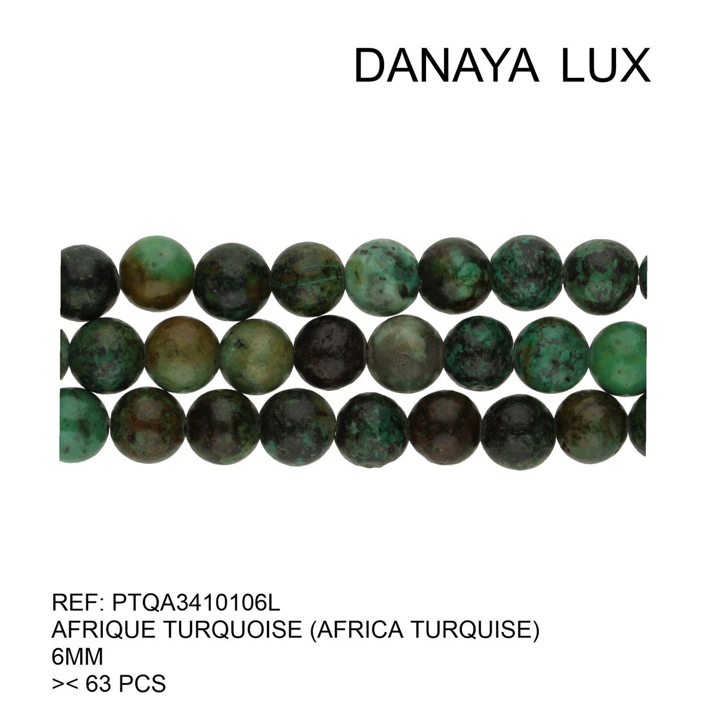 TURQUOISE AFRICAINE 6MM