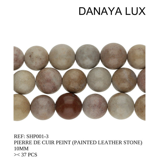 CUERO PINTADO PIEDRA 10MM