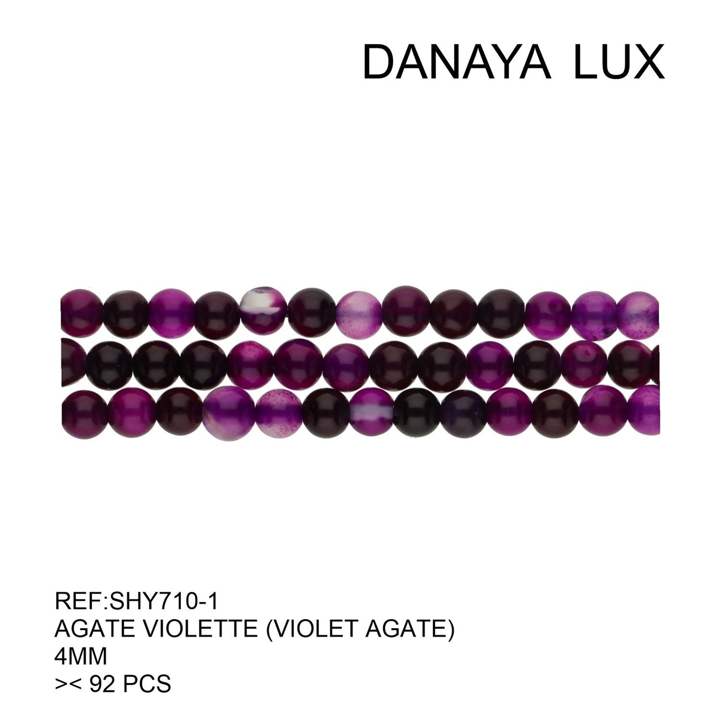 AGATE VIOLETTE 4MM