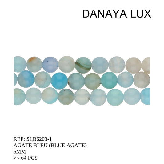 AGATE BLEUE 6MM