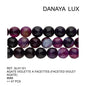 AGATE VIOLETTE A FACETTES 8MM