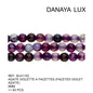 AGATE VIOLETTE FACETTES 6MM