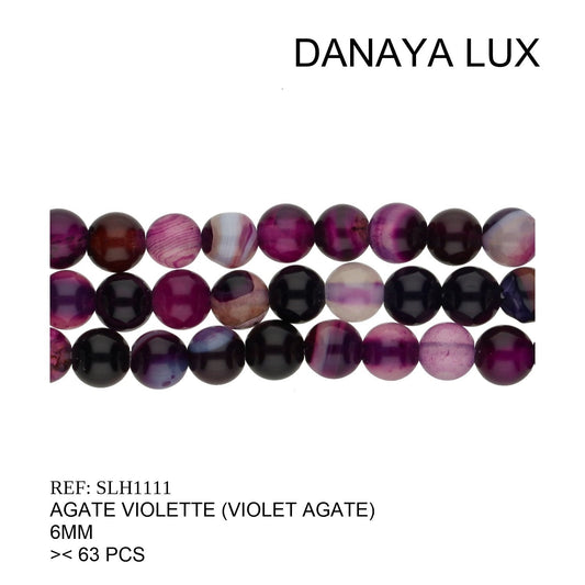 AGATE VIOLETTE 6MM