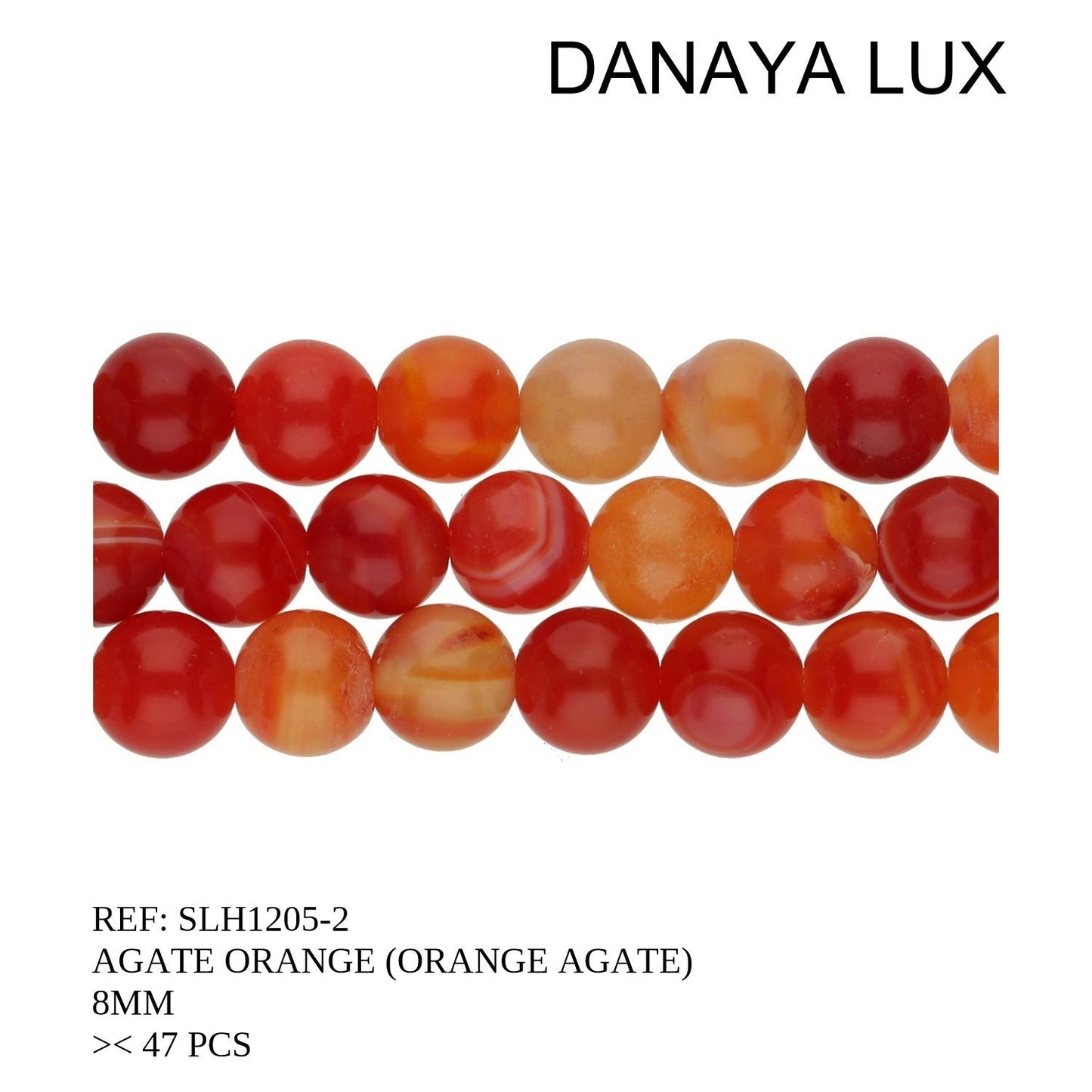 AGATE ORANGE 8MM