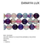 AGATE VIOLETTE A FACETTES 8MM