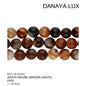 AGATE MARRON 8MM