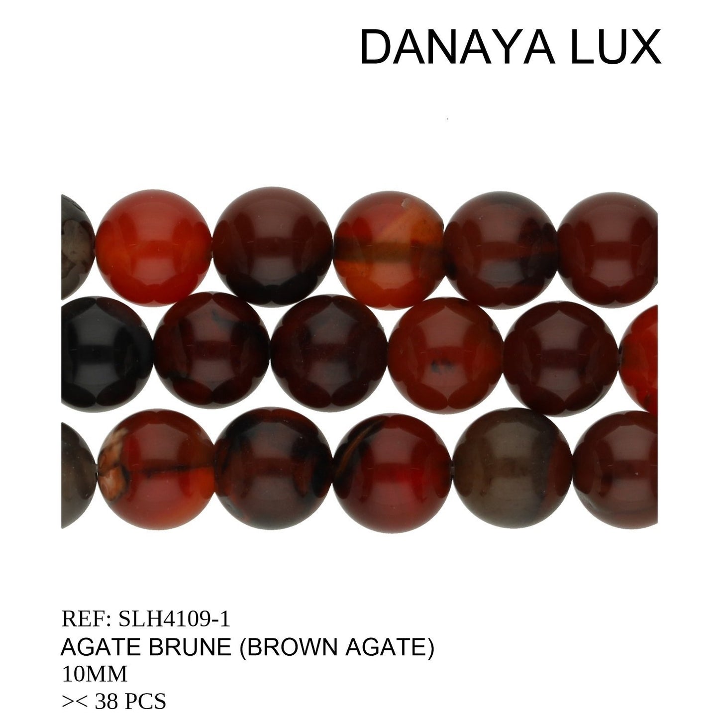 AGATE BRUN 10MM
