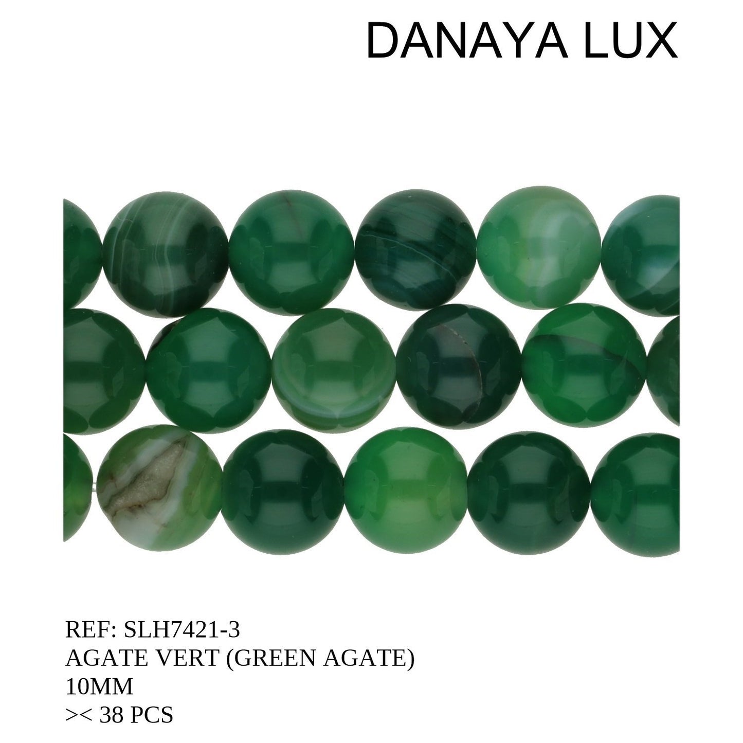 AGATE VERTE 10MM