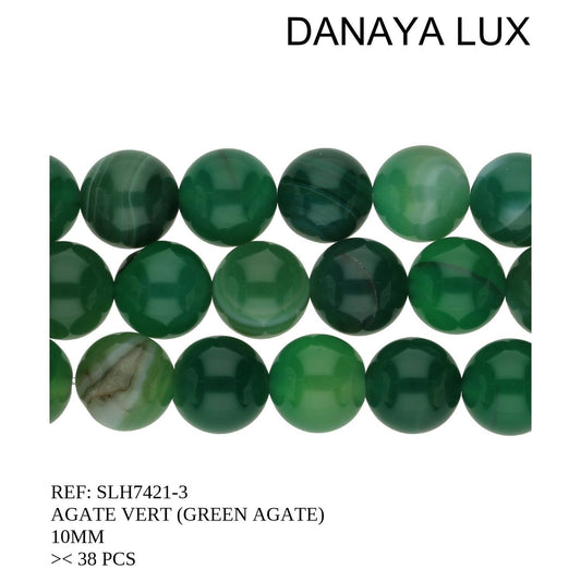 AGATE VERTE 10MM