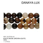 AGATE MARRON 8MM