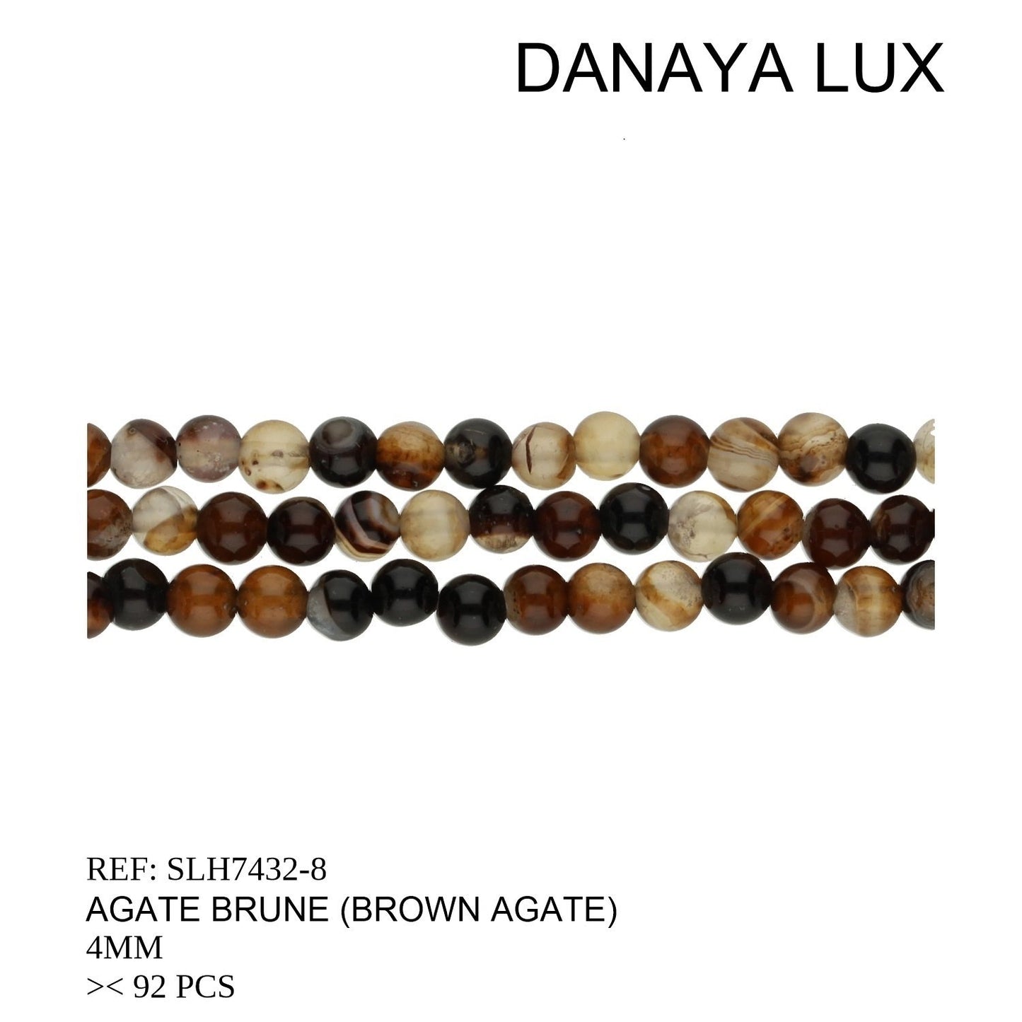 AGATE BRUN 4MM