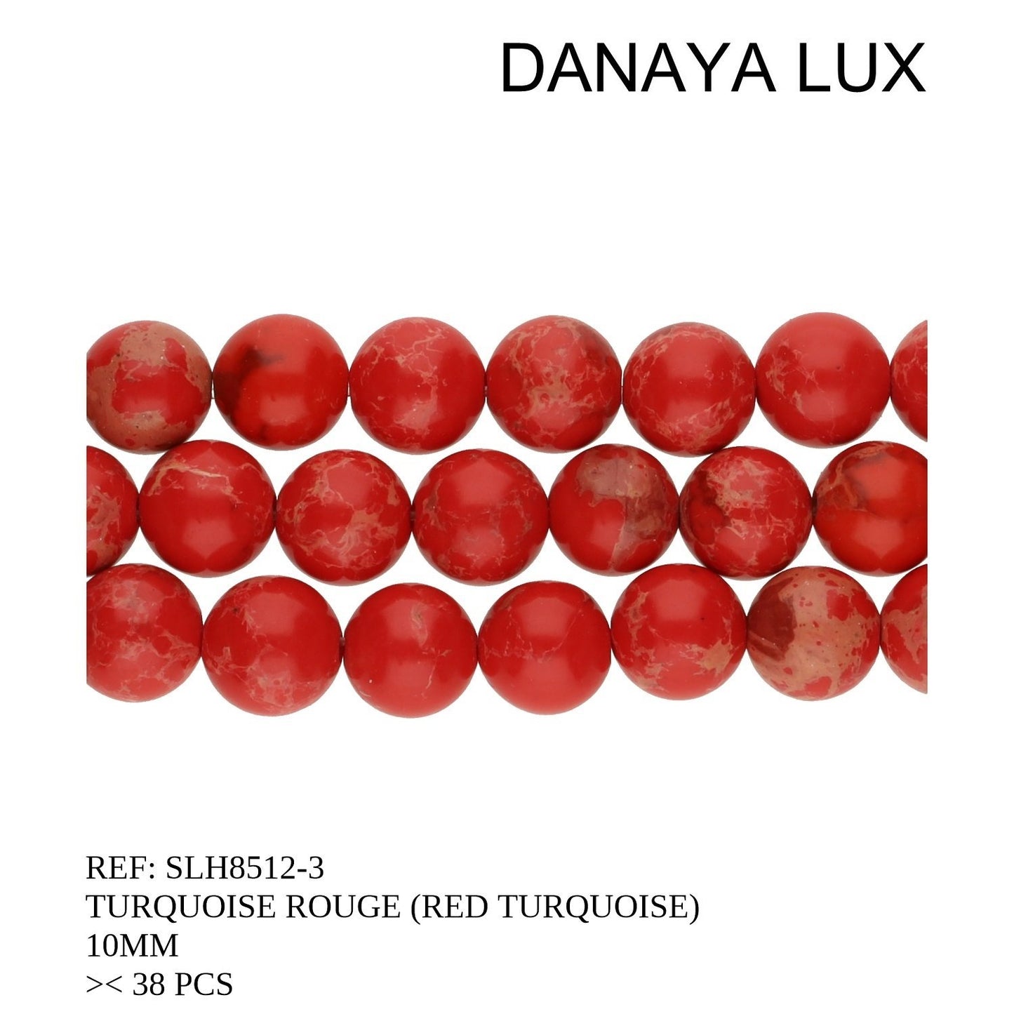 TURQUOISE ROUGE 10MM